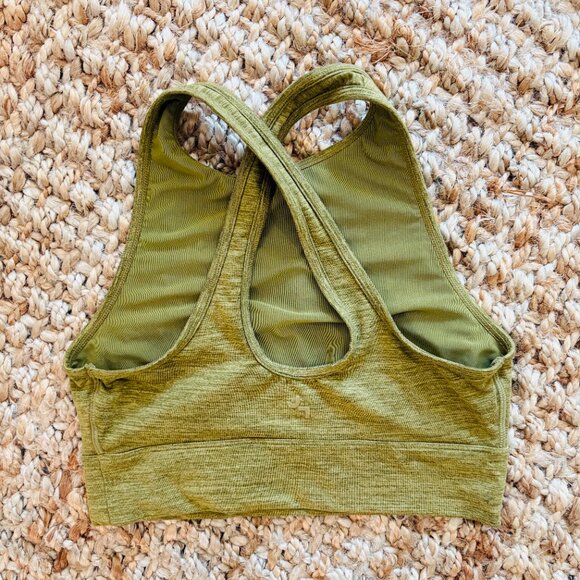 freebie w/ addt'l purchase! JOYLAB green high neck crop sports bra - Picture 3 of 3